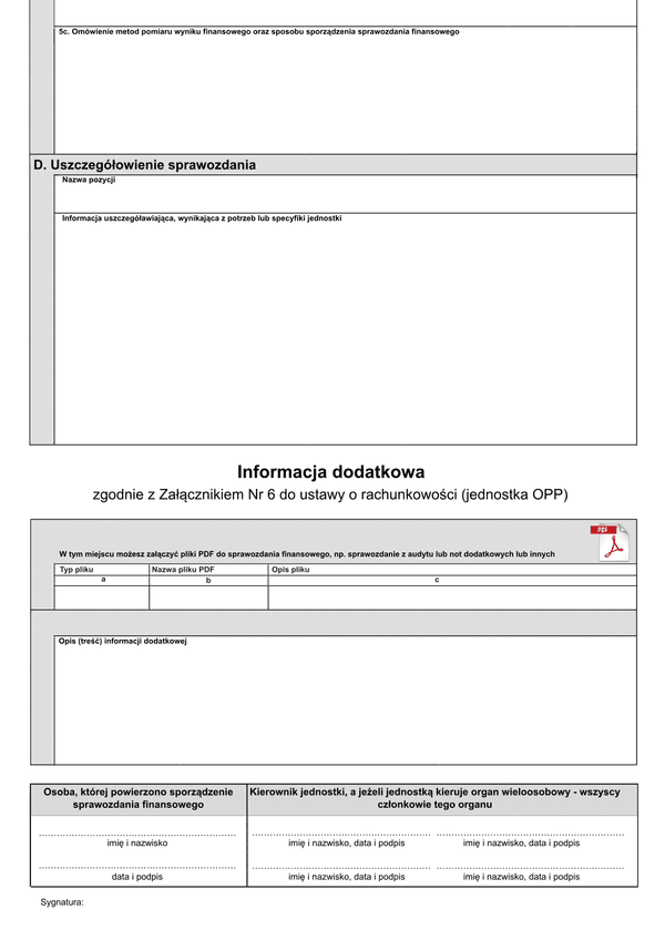 SFJOP Info (archiwalny) Wprowadzenie do sprawozdania finansowego oraz informacje dodatkowe do sprawozdania dla jednostek, o których mowa w art. 3 ust. 2 ustawy z dnia 24 kwietnia 2003 r. o działalności pożytku p