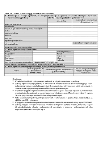 BDO-6.4 Dział VI tabela 4