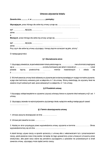Umowa użyczenia lokalu: Kompletny przewodnik