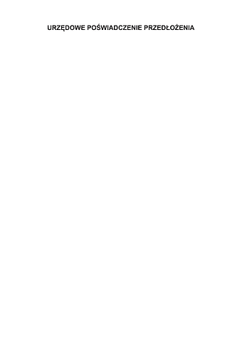 UPP Urzędowe Poświadczenie Przedłożenia