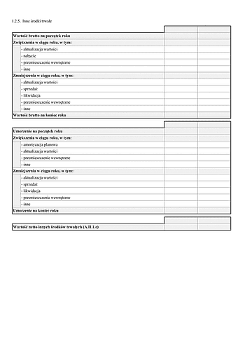 SF_NO_IŚT Noty objaśniające - Inne środki trwałe