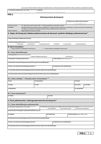 PPD-1 (4) Pełnomocnictwo do doręczeń