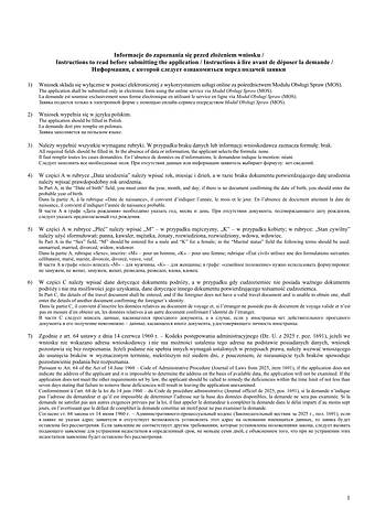 Wniosek o udzielenie cudzoziemcowi zezwolenia na pobyt rezydenta długoterminowego UE