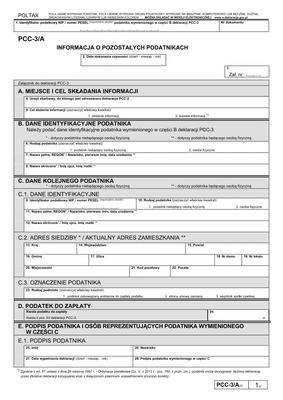 PCC -3/A (2) (archiwalny) (od IX 2014) Informacja o pozostałych podatnikach