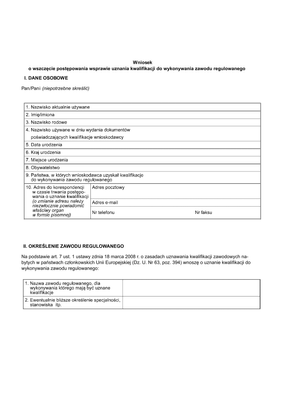 WSUK (archiwalny) Wniosek w sprawie uznania kwalifikacji w zawodzie trenera lub instruktora sportu