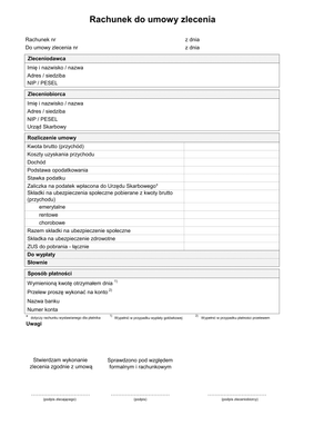 RdUZ (2) (archiwalny) Rachunek do umowy zlecenia (do 200 zł)